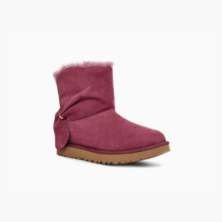 UGG Classic Mini Twist Light Purple Boots for Women (HLOX04156)